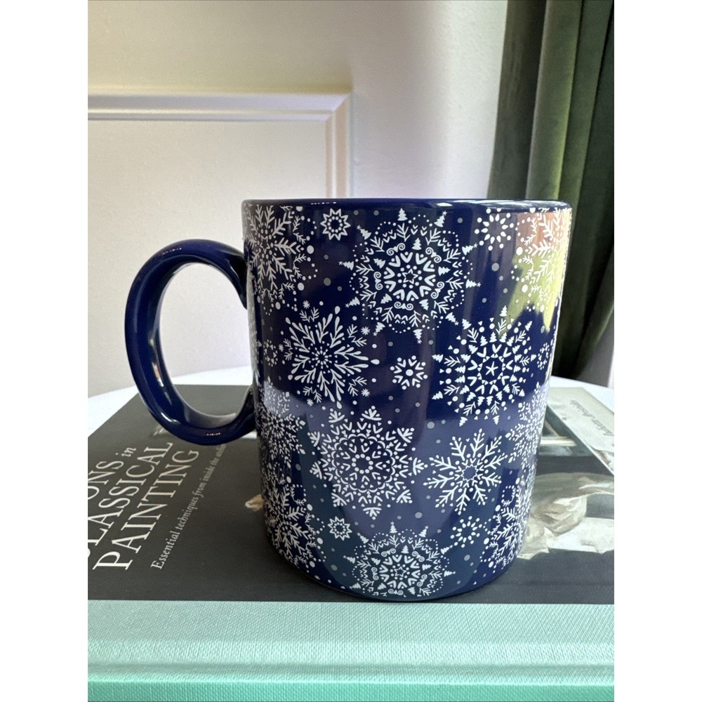 Chic & Tonic Coffee Mug Winter Theme Snowflakes